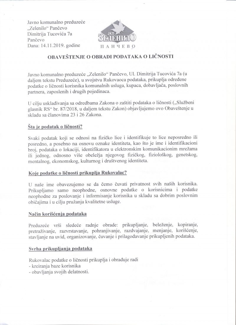 Dopuna info na sajtu 1